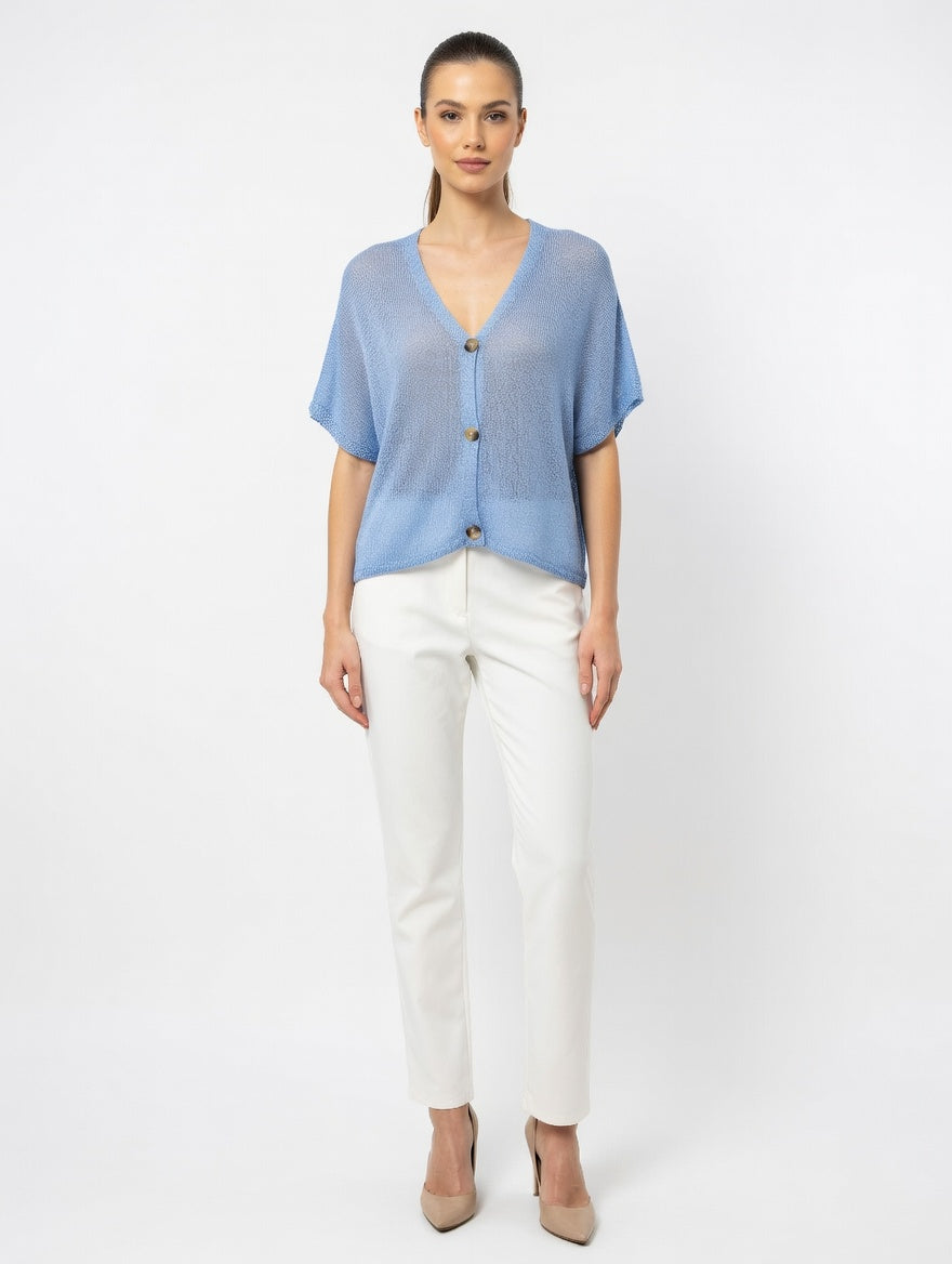 Knitted Button Up Cardigan