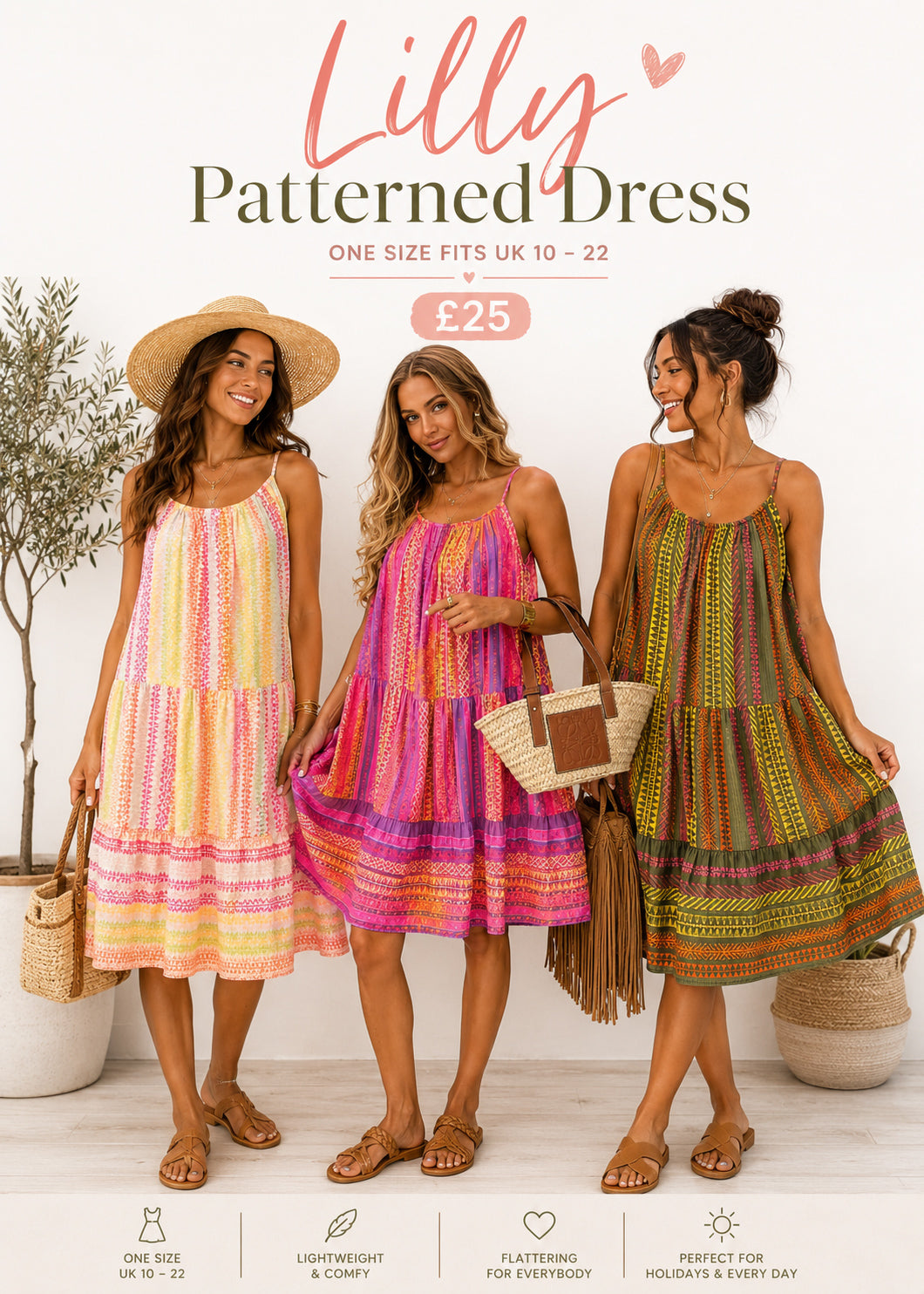 Lilly Patterned Dress