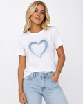 Diamontè Blue Heart Tee