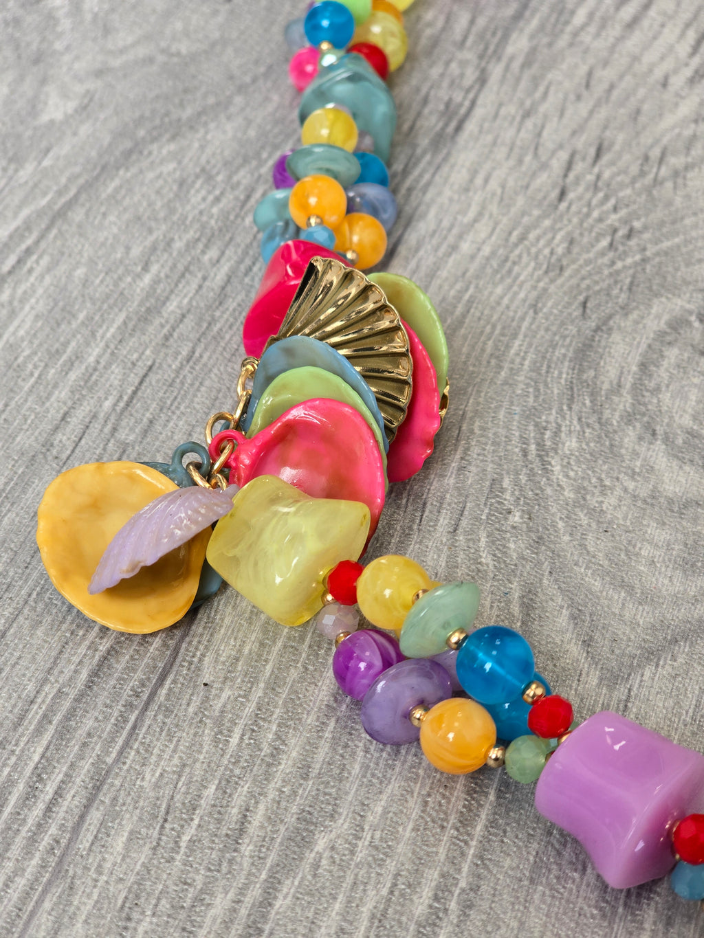Shell Necklace - Multi-Coloured