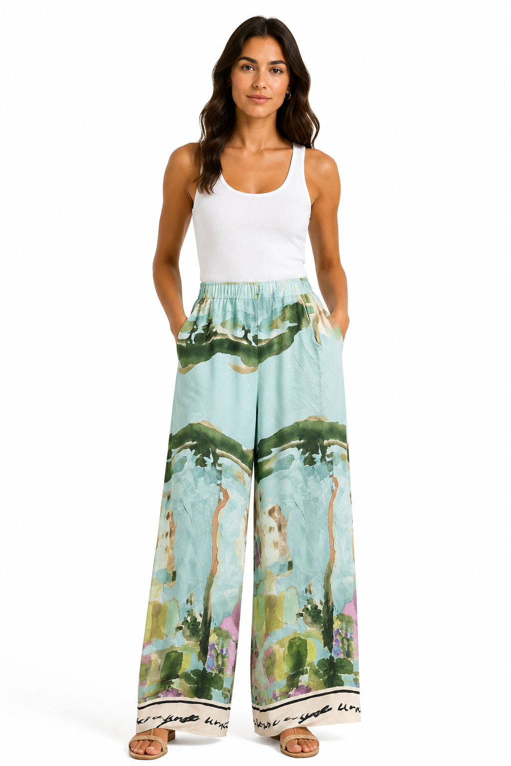 Italian Wide Leg Trousers