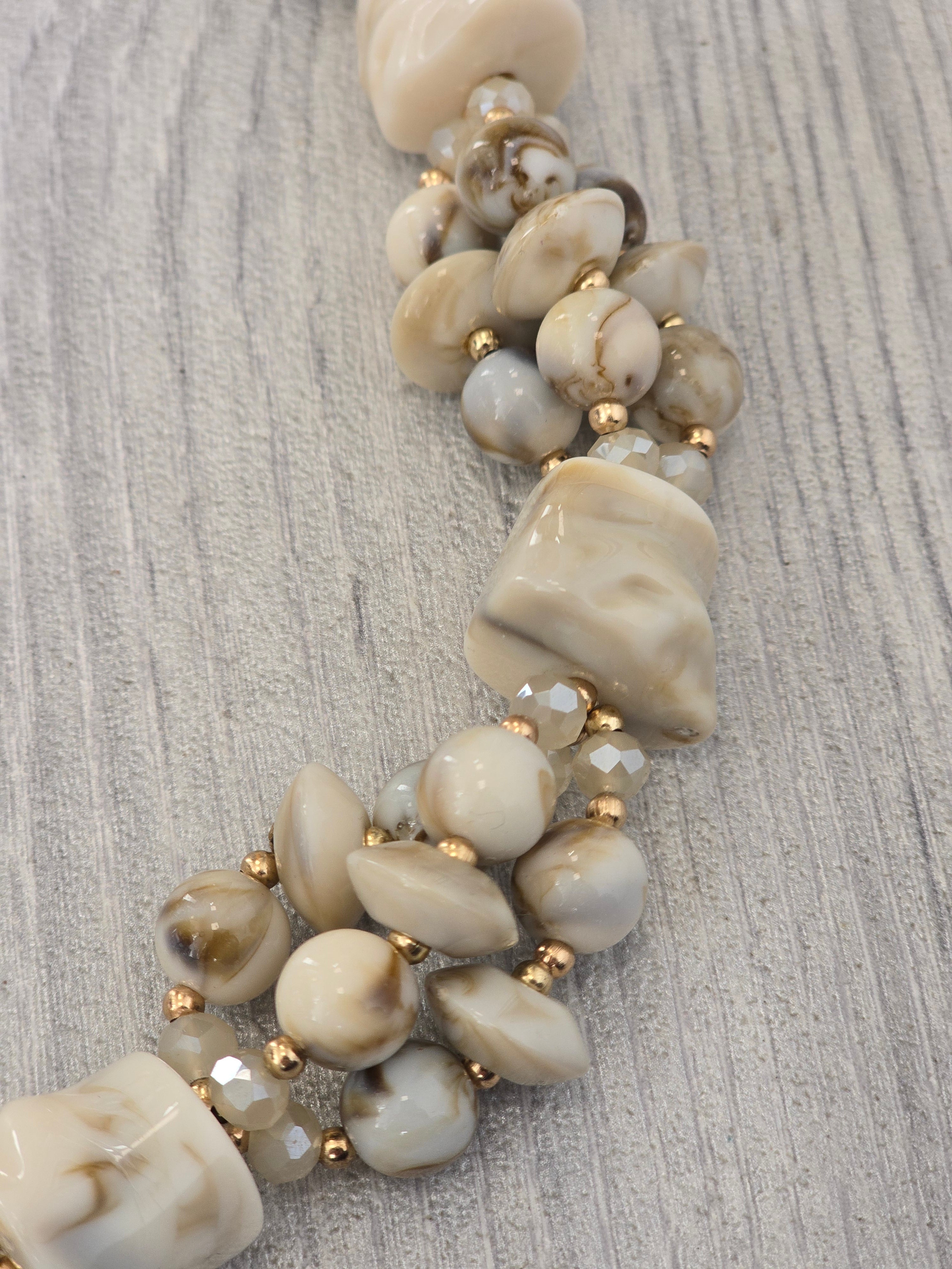 Shell Necklace - Stone Grey