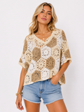 Crochet Short Sleeve Throwover