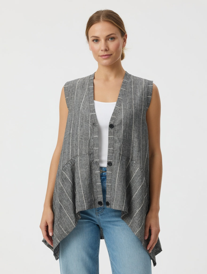 Button-Up Waterfall Jacket