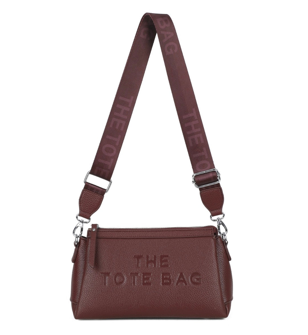 Zipped Tote Shoulder Bag