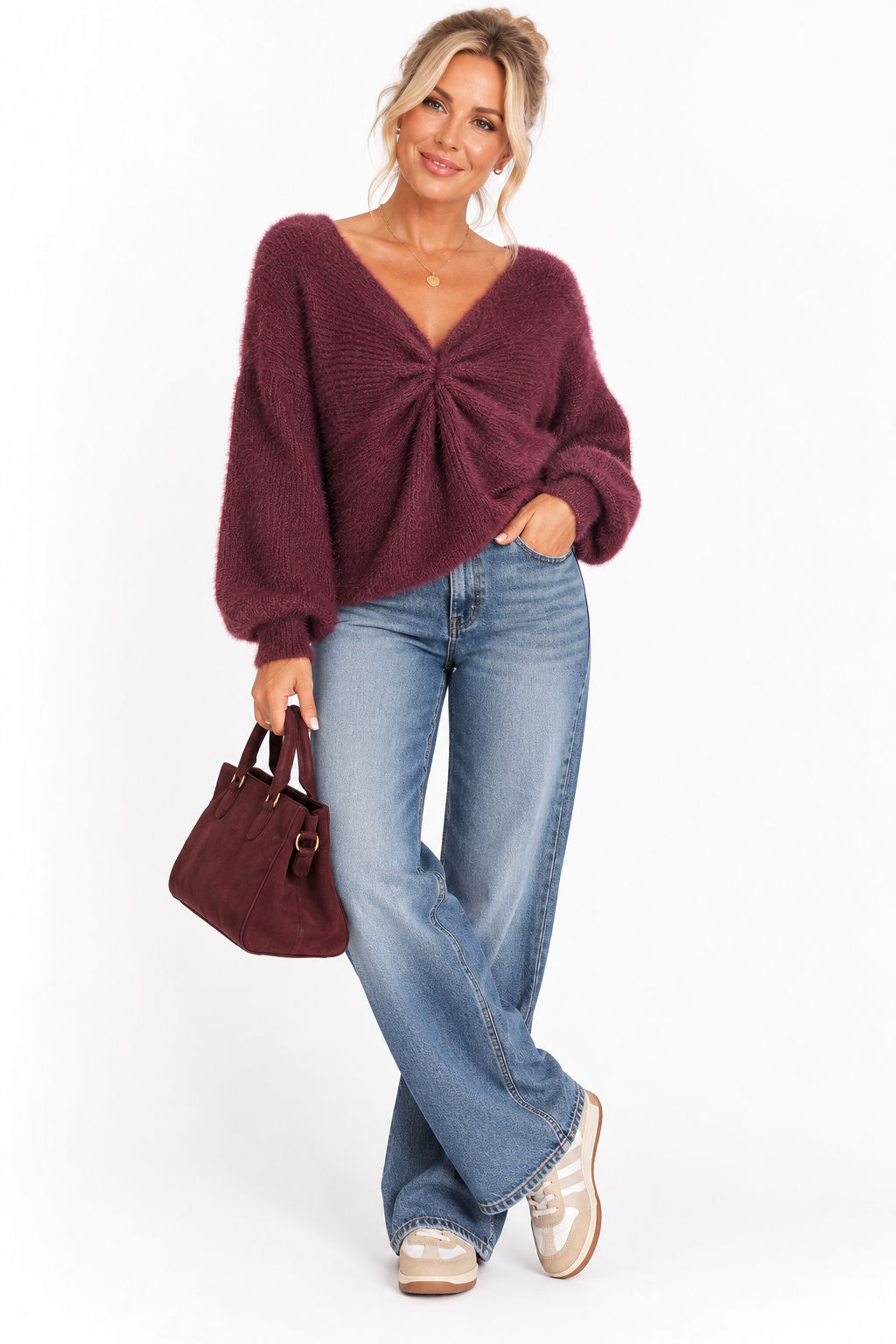 Ruched Front Jumper