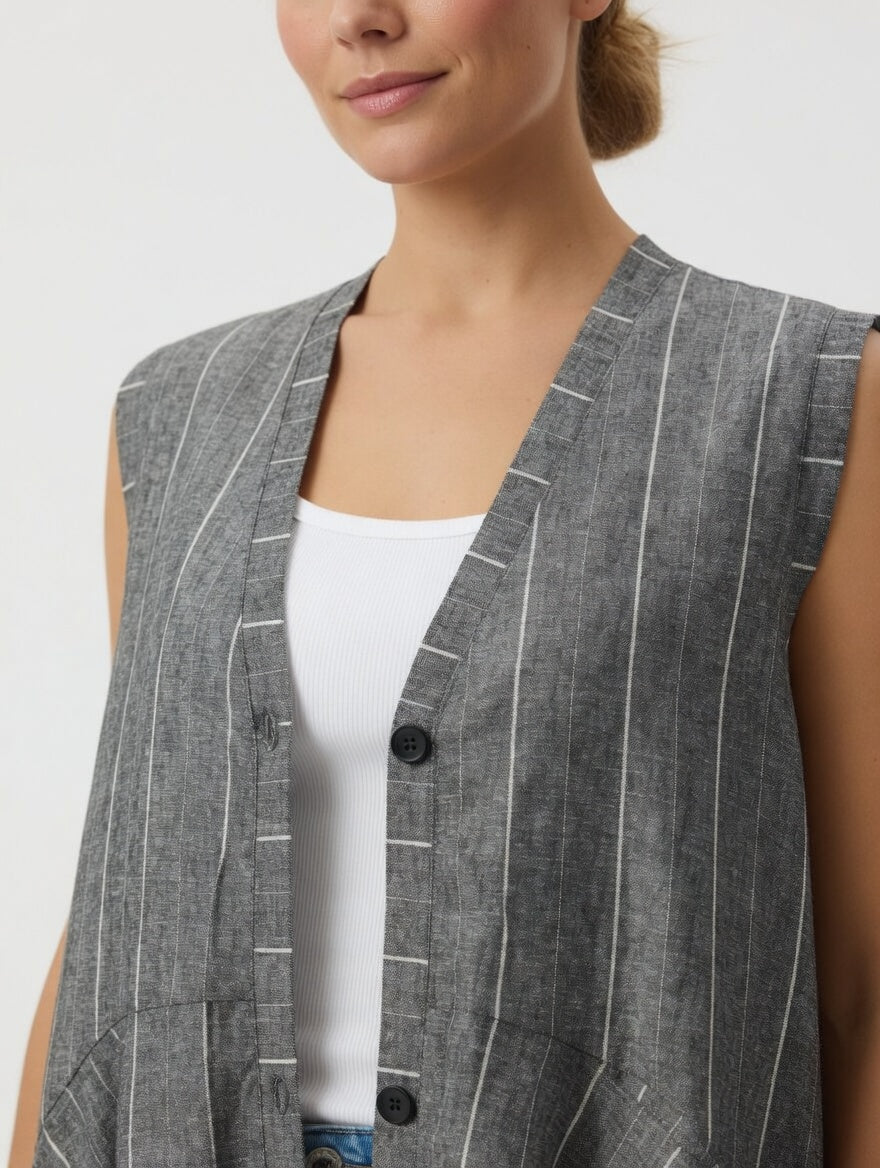 Button-Up Waterfall Jacket