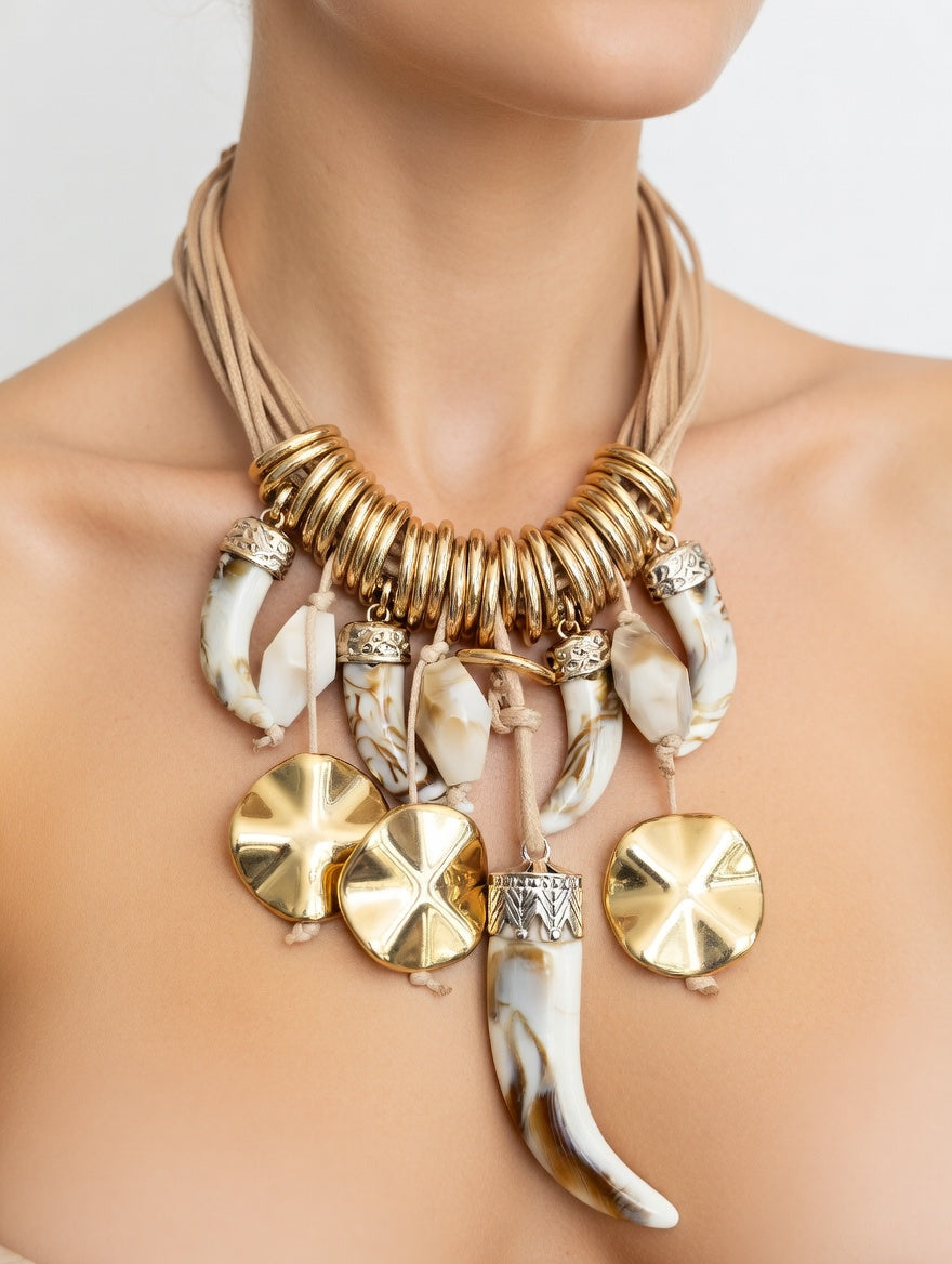 Gold Horn Necklace