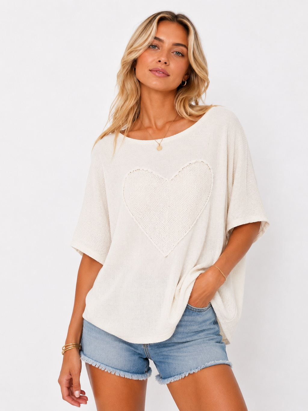 Heart Knitted Top