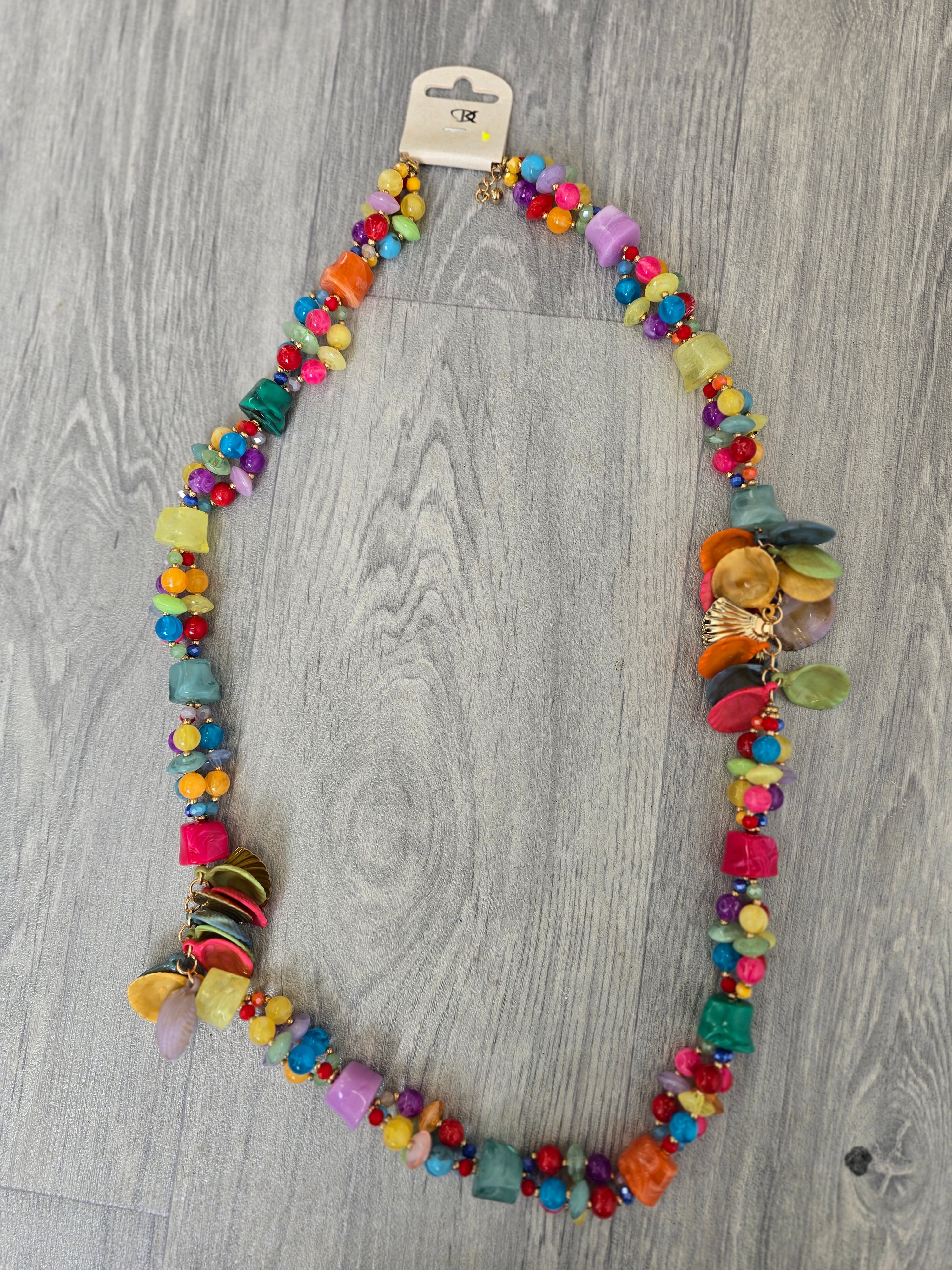 Shell Necklace - Multi-Coloured