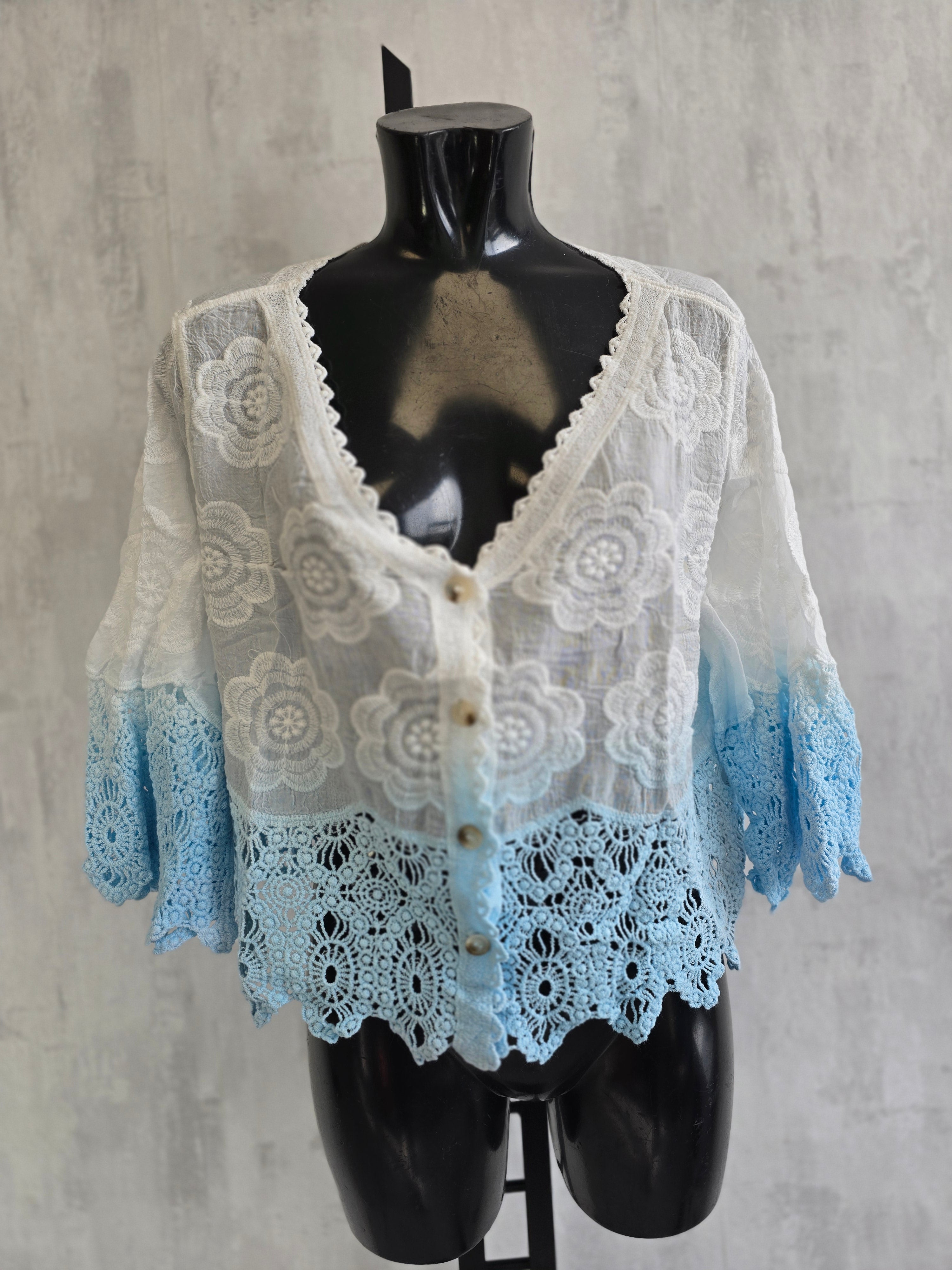 Crochet Ombré Blouse