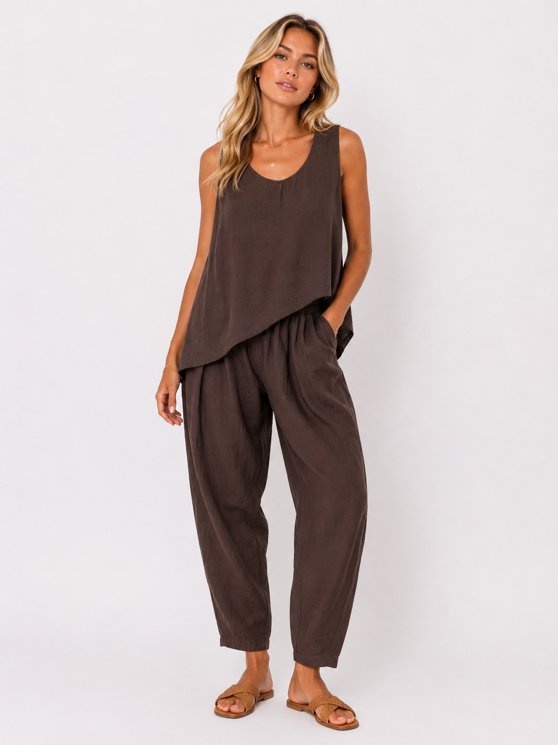 Linen Two Piece Set