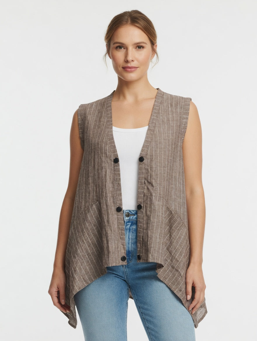 Button-Up Waterfall Jacket
