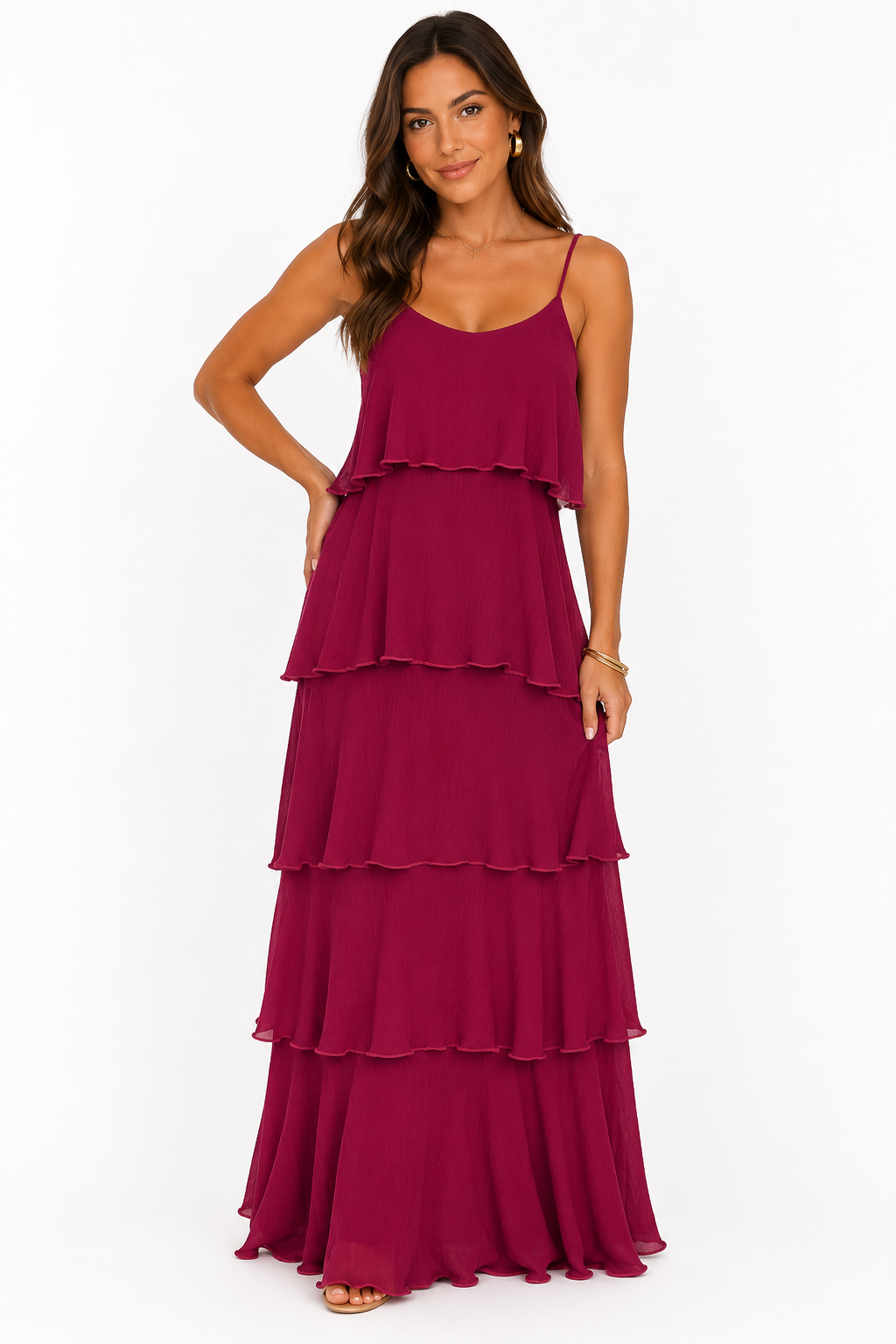 Tiered Midaxi Dress