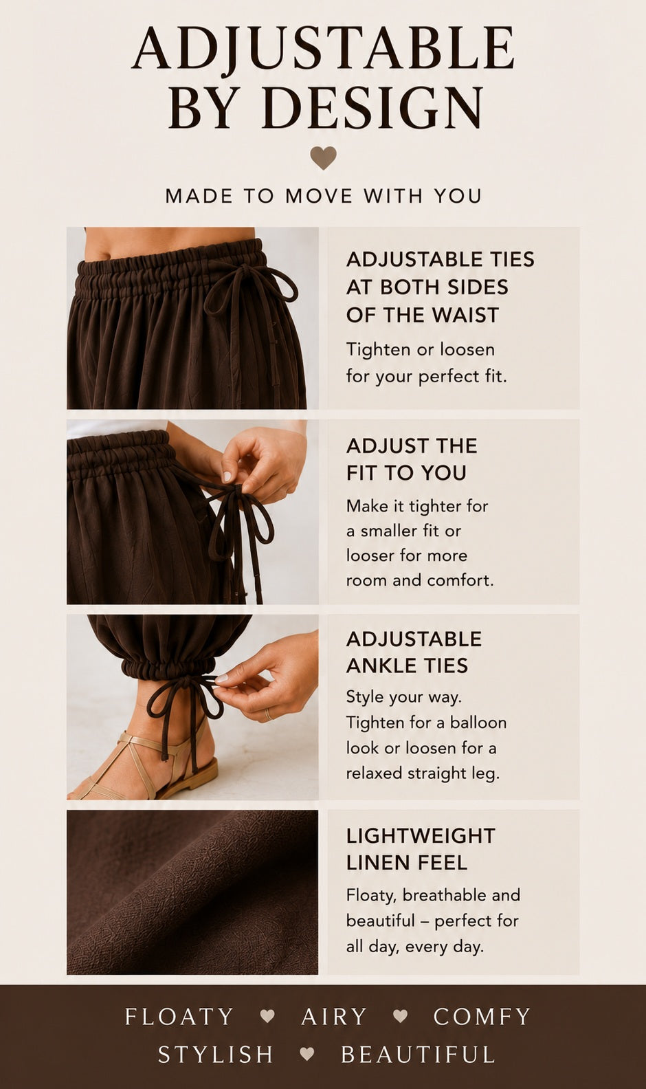 Adjustable Harem Trousers