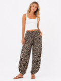 Animal Print Lightweight Trousers