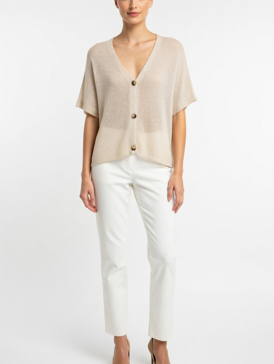 Knitted Button Up Cardigan