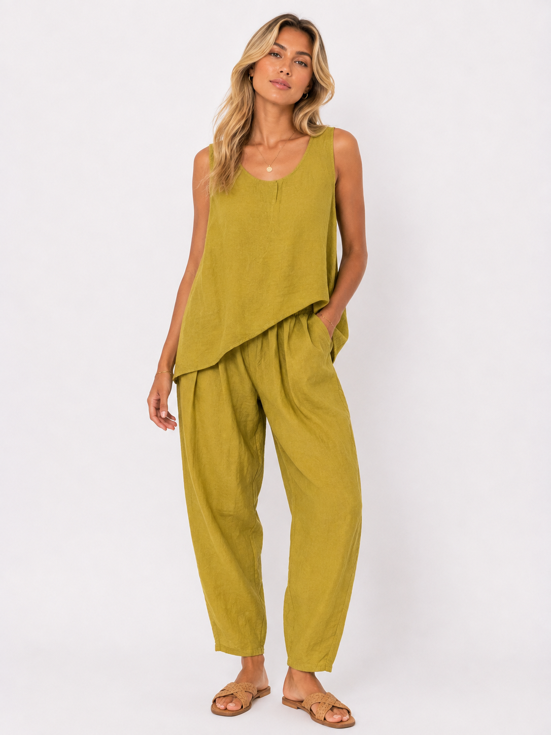 Linen Two Piece Set