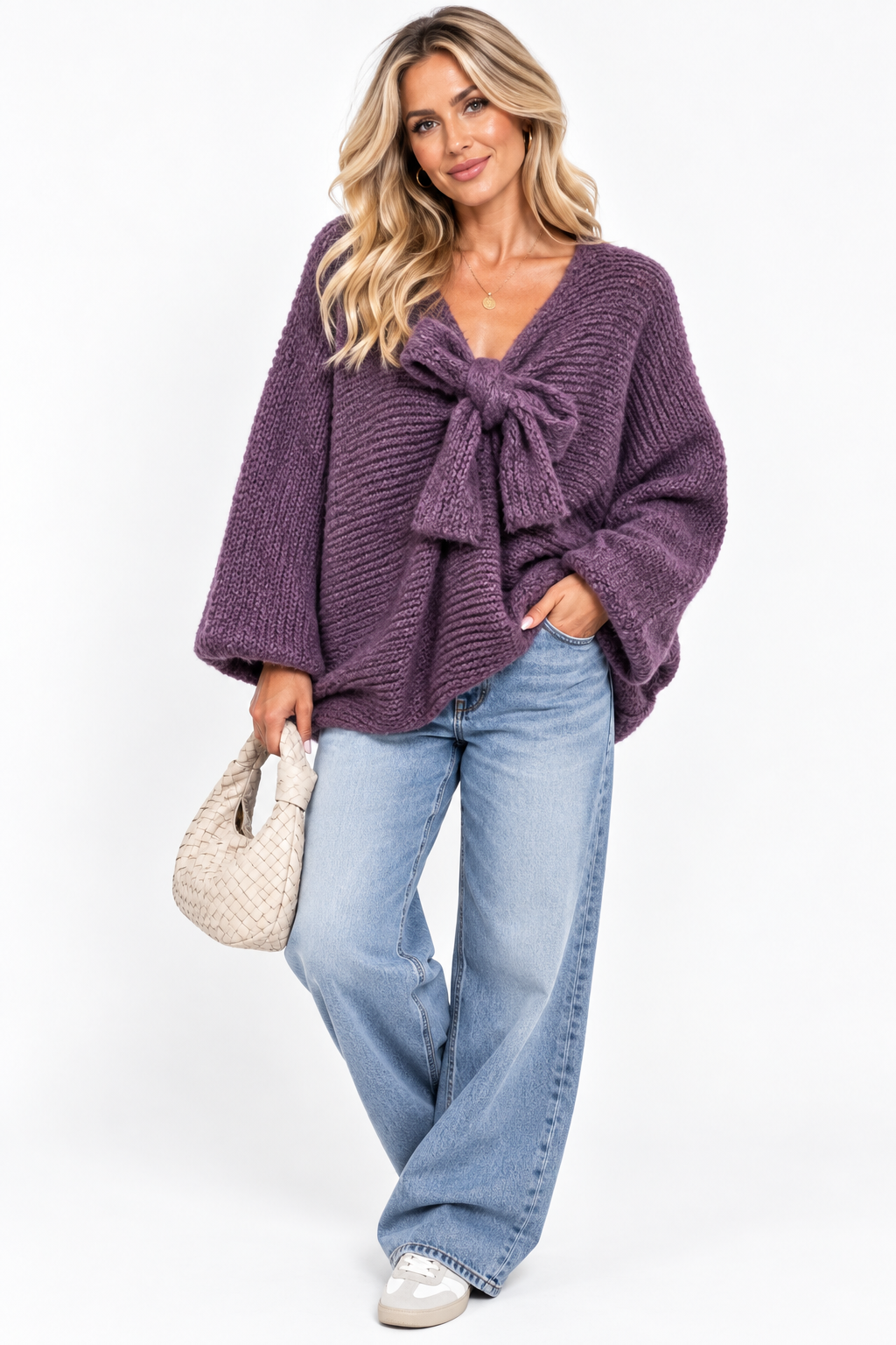 Bow Knitted Jumper