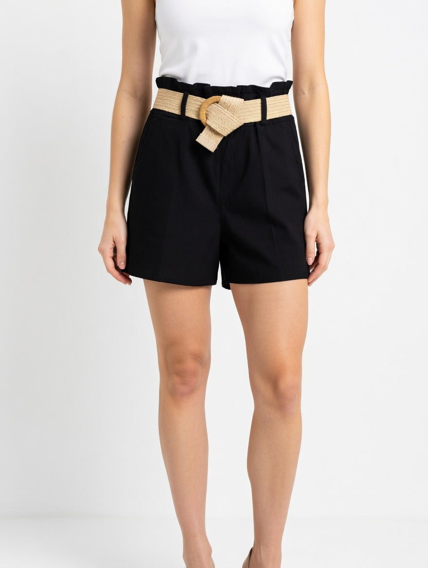 Belted Elasticated Shorts