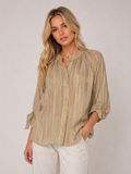 Gold 3/4 Sleeve Blouse