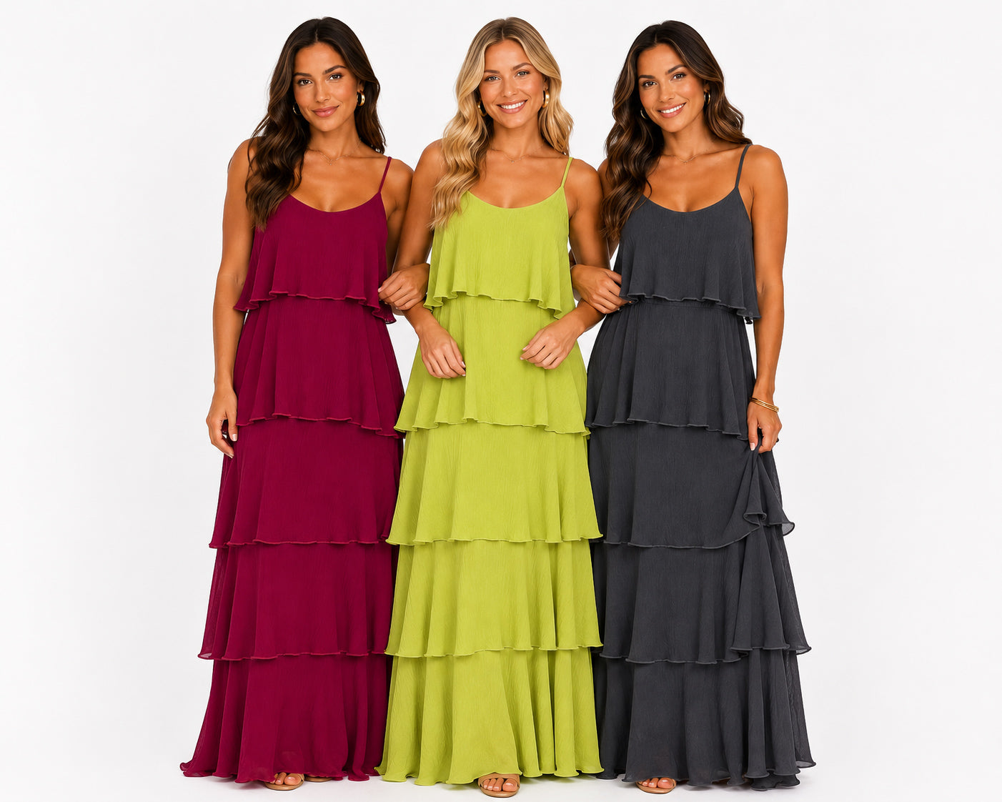 Tiered Midaxi Dress