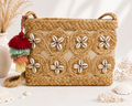 Boho Woven Shell Bag