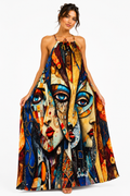 Pleated Dress - Blue