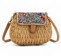 Woven Multicoloured Shoulder Bag