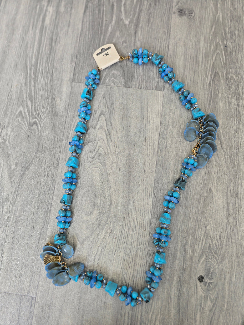 Shell Necklace - Blue