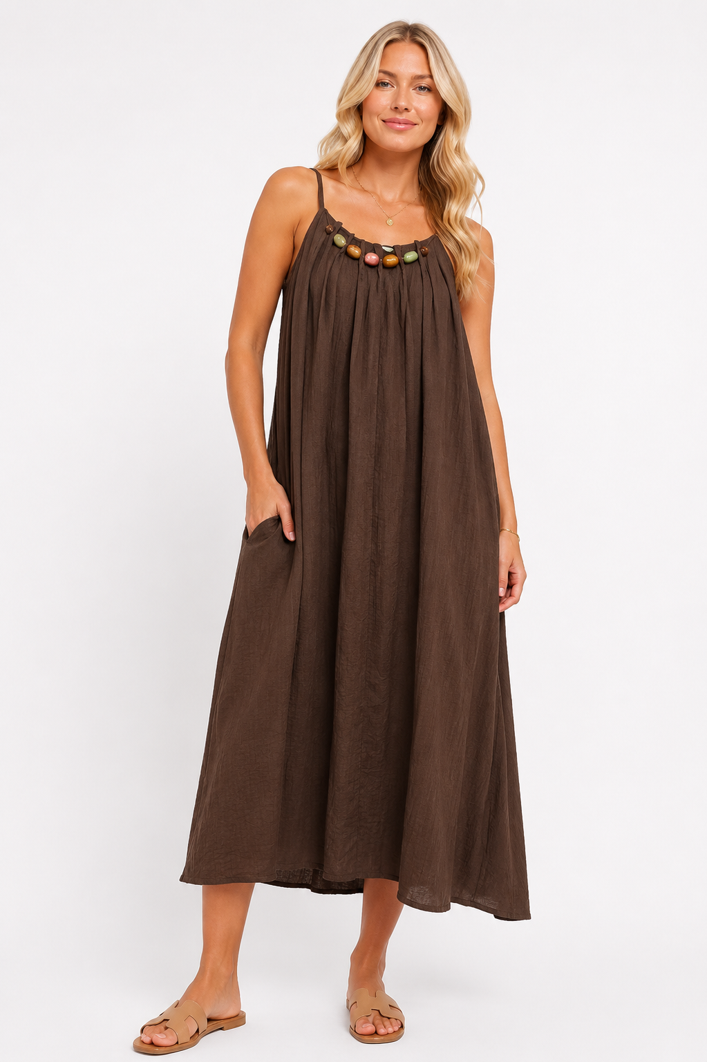 Beaded Maxi Dress