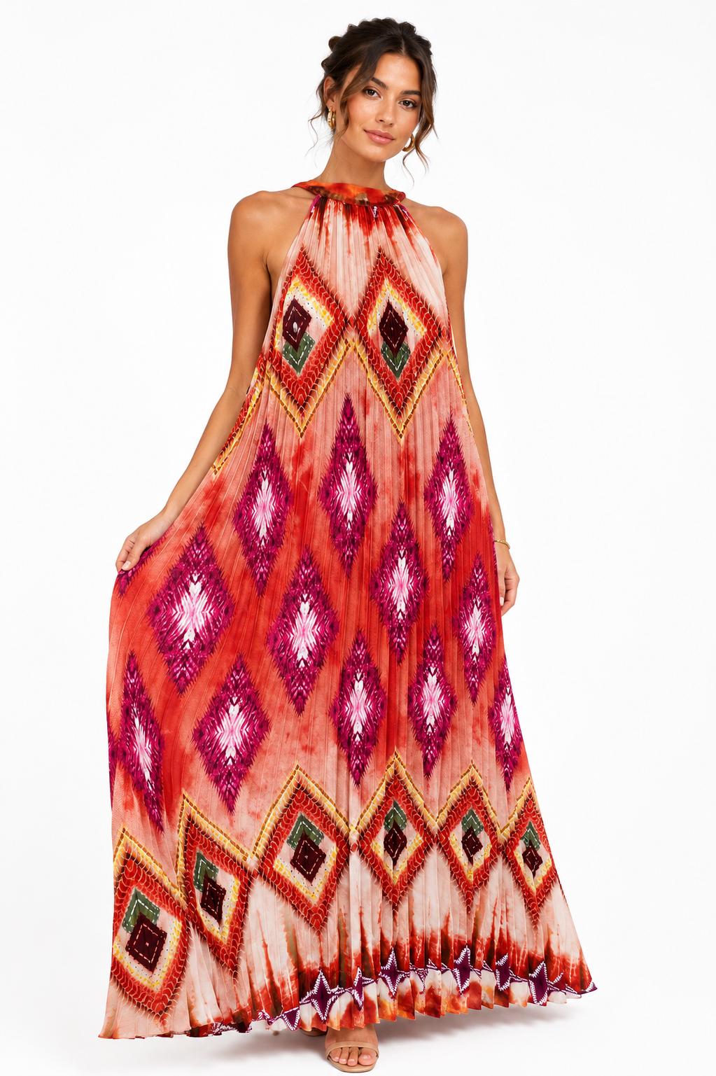 Halter Neck Maxi Dress