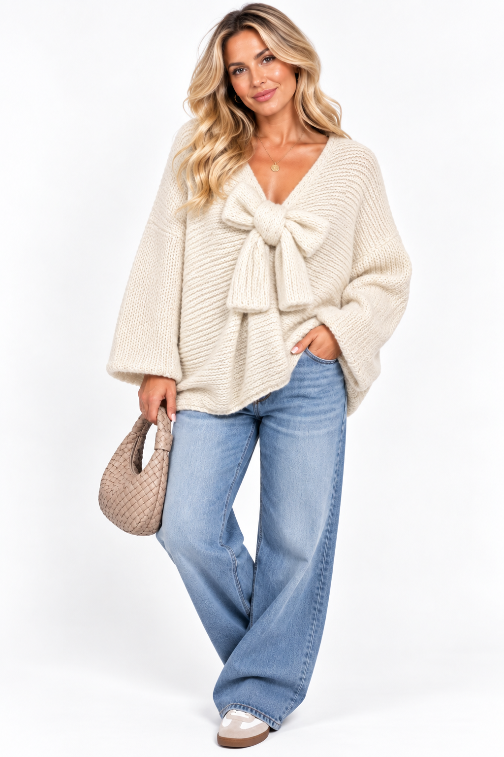 Bow Knitted Jumper