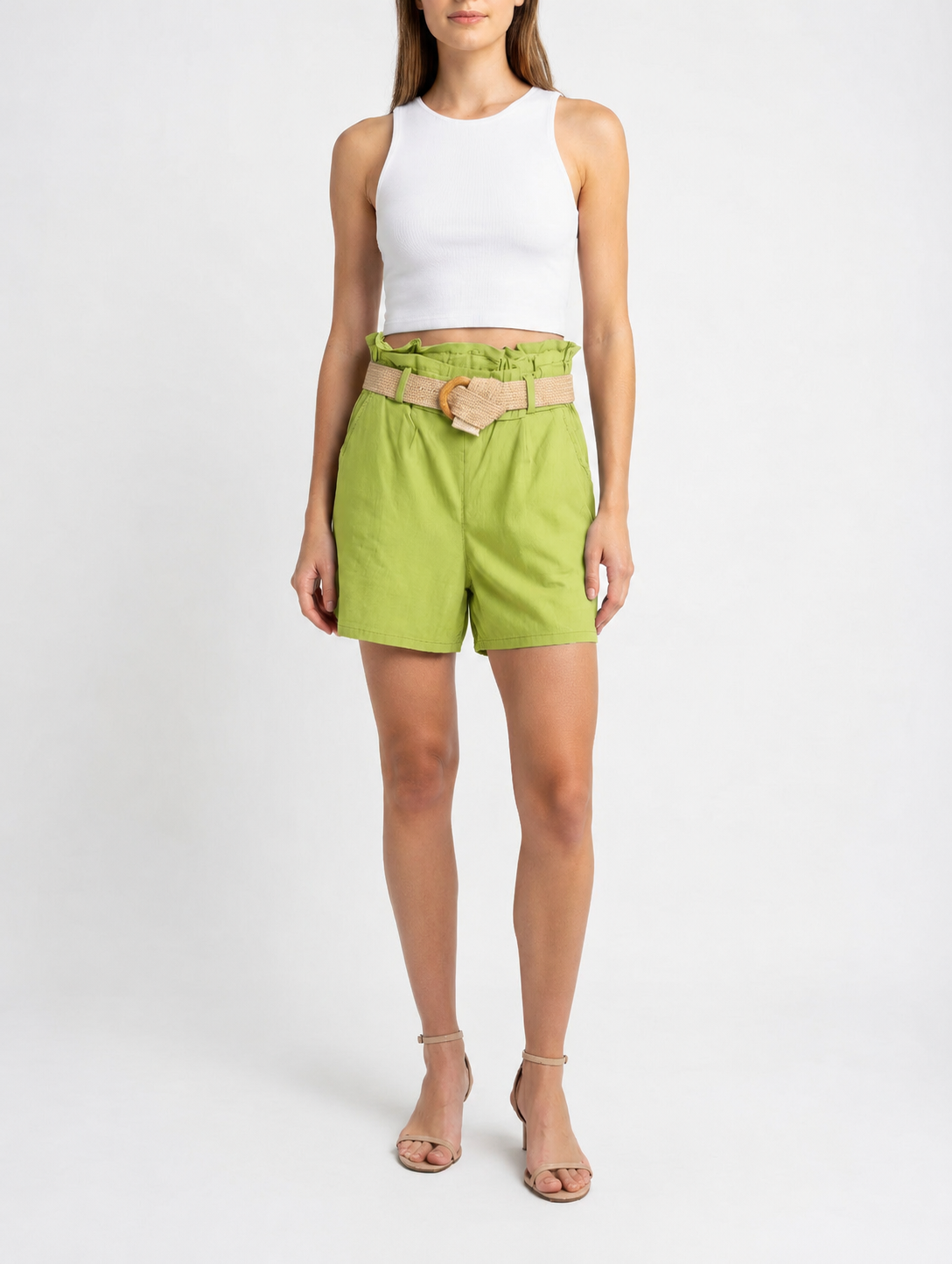 Belted Elasticated Shorts