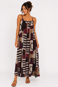 Geometric Strappy Dress