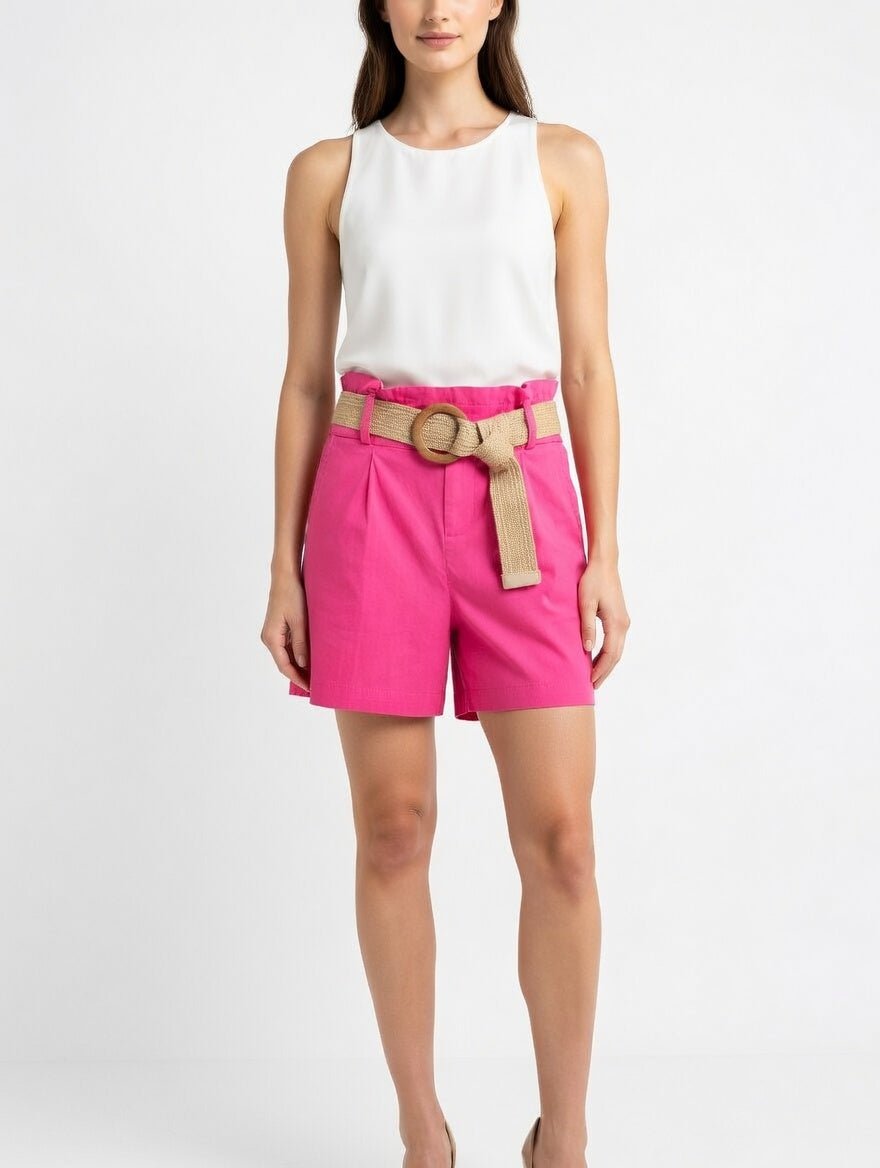 Belted Elasticated Shorts