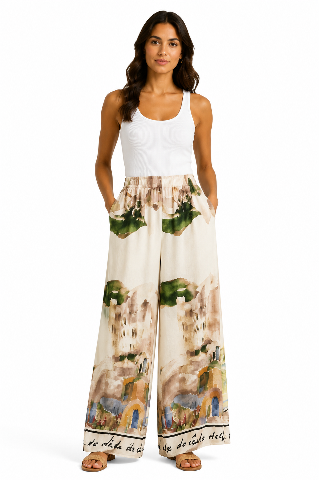 Italian Wide Leg Trousers