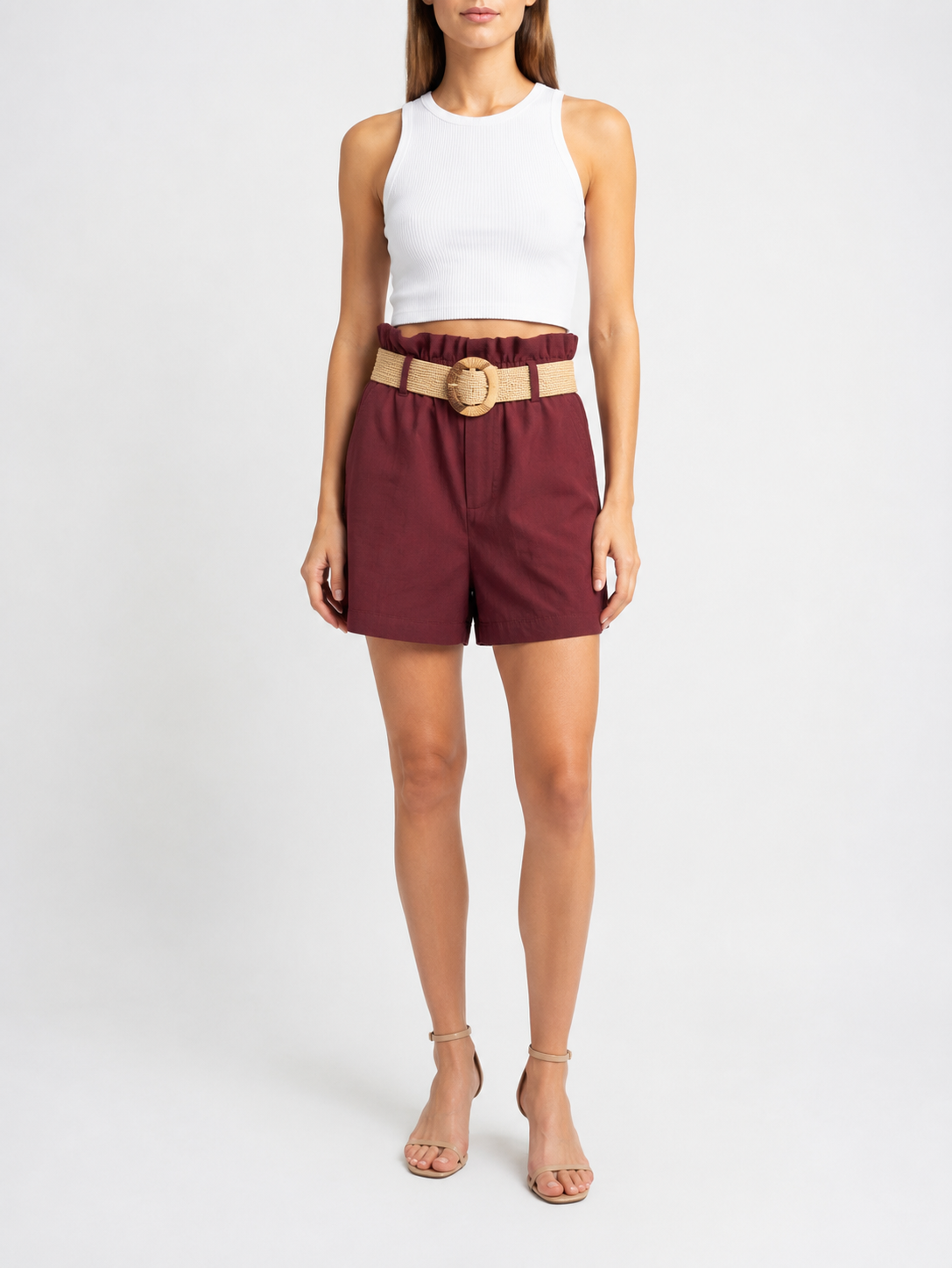 Belted Elasticated Shorts