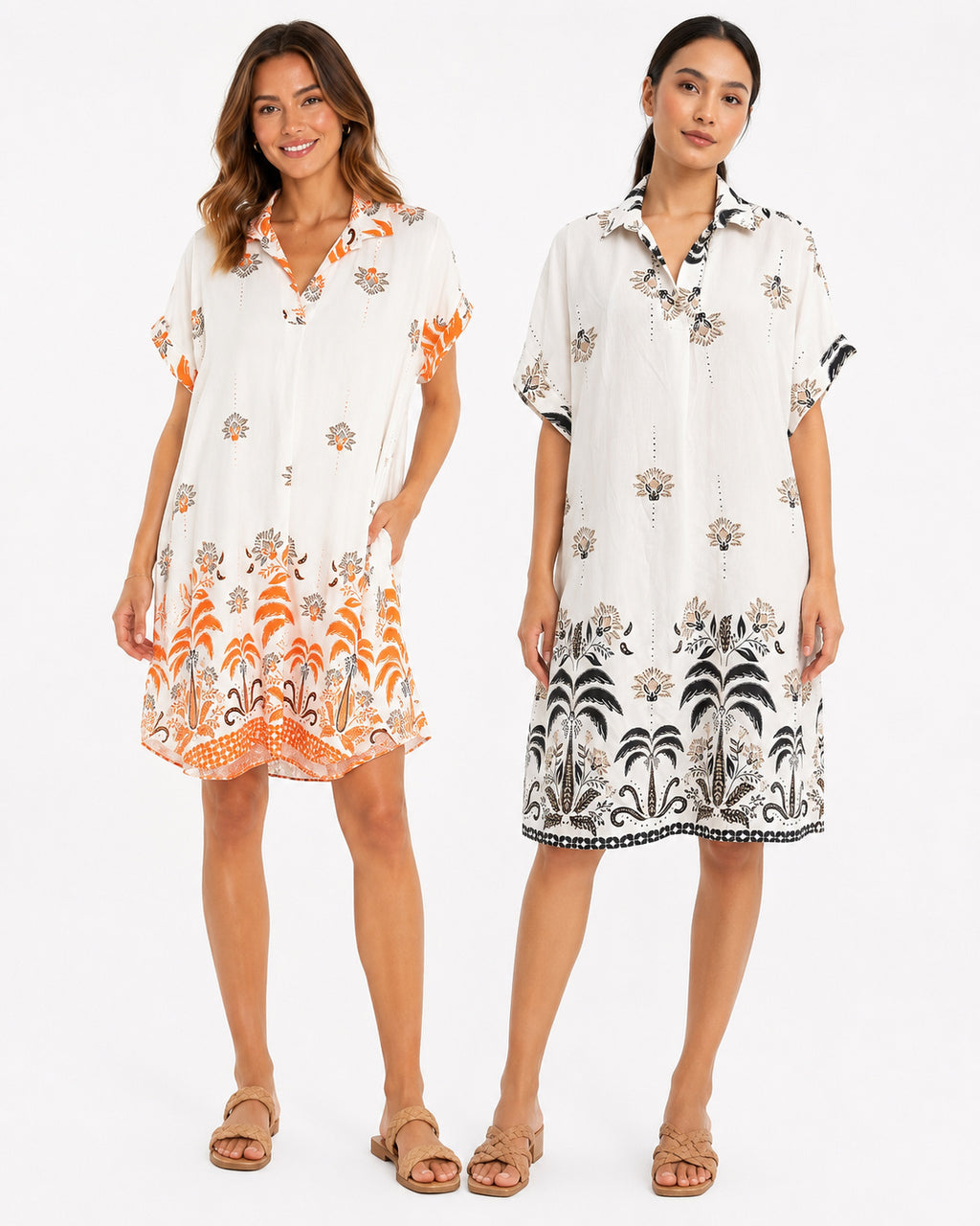 Floral Linen Dress