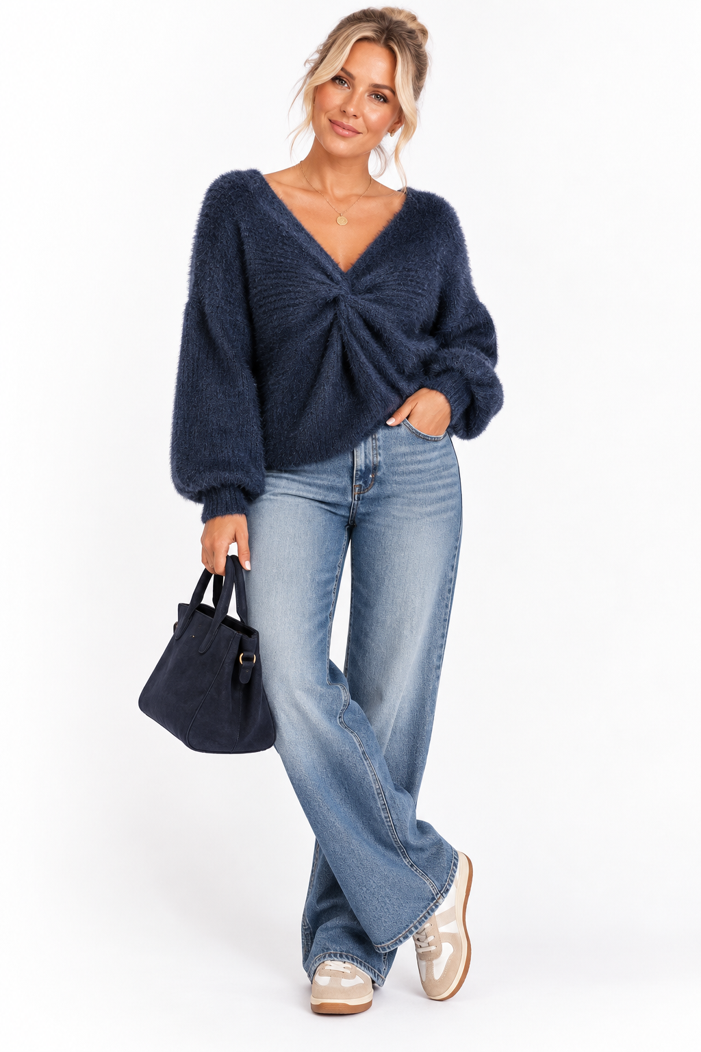Ruched Front Jumper