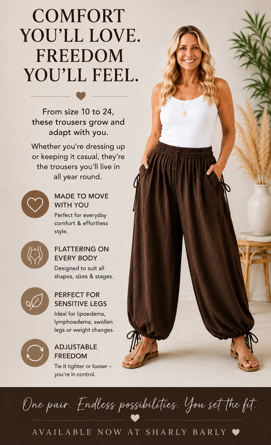 Adjustable Harem Trousers