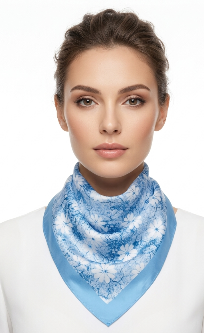 Silky Patterned Scarves