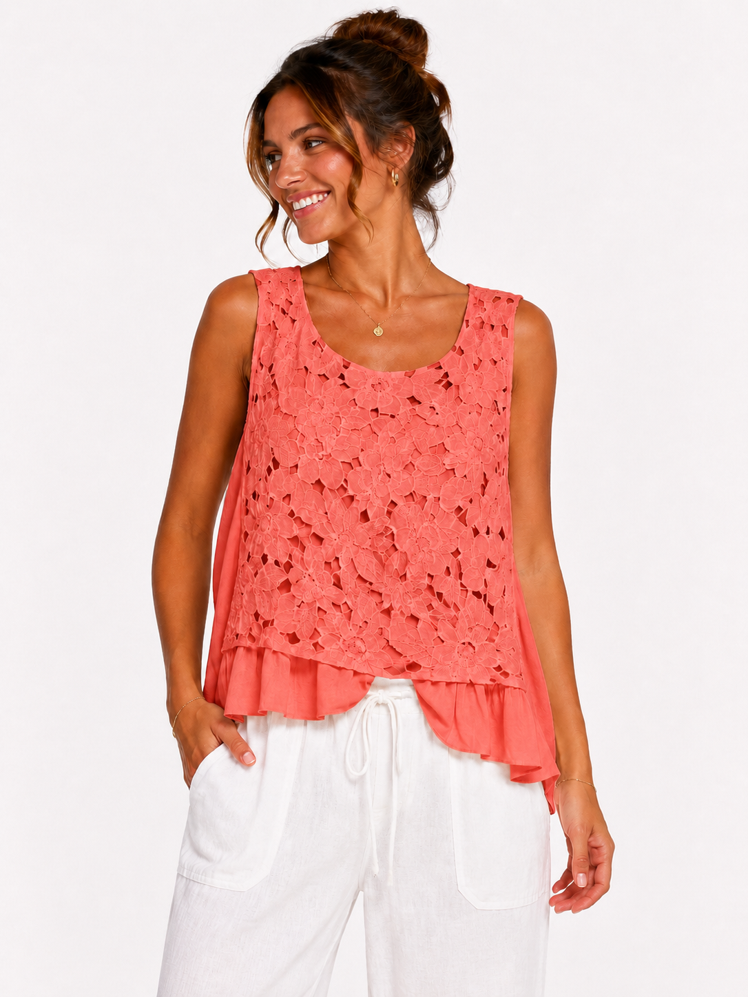 Floral Double Lined Vest